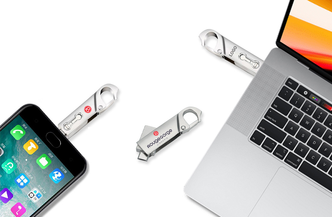 Pendrive Personalizado OTG DUAL Metal