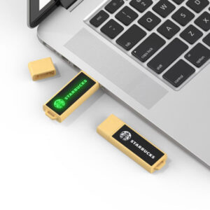 Memoria USB Personalizada Luz Led Ecologica