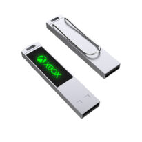 Pendrive Personalizado Metal Led Clip