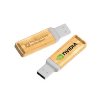 USB de Bambu y Metal Personalizado