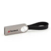 Pendrive Metal Personalizado Redondo Con Llavero